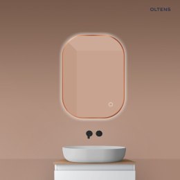 Nordlis Oltens Nordlis lustro 60x80 cm prostokątne z oświetleniem od tyłu z matą grzewczą miedź szczotkowana 64126610