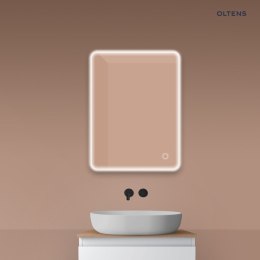 Nordlis Oltens Nordlis lustro 60x80 cm prostokątne z oświetleniem z przodu z matą grzewczą 64116000