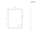 Nordlis Oltens Nordlis lustro 60x80 cm prostokątne z oświetleniem z przodu z matą grzewczą miedź szczotkowana 64105610