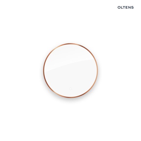 Nordlis Oltens Nordlis lustro 60 cm okrągłe z oświetleniem z oświetleniem od tyłu z matą grzewczą miedź szczotkowana 64108610