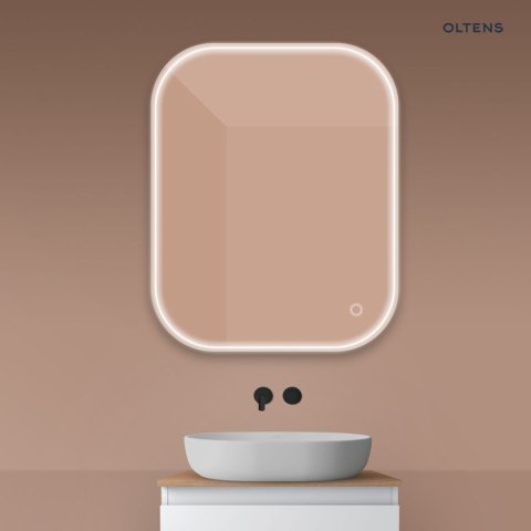 Nordlis Oltens Nordlis lustro 80x100 cm prostokątne z oświetleniem z przodu z matą grzewczą 64124000