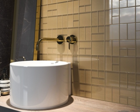 UNIWERSALNA MOZAIKA SZKLANA PARADYŻ GOLD MIX 29,8X29,8 G1