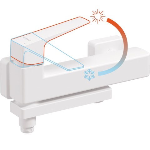 Deante Bateria wannowa ścienna - ze składaną wylewką