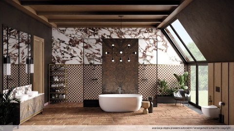 Deante Bateria wannowa wolnostojąca z zestawem prysznicowym