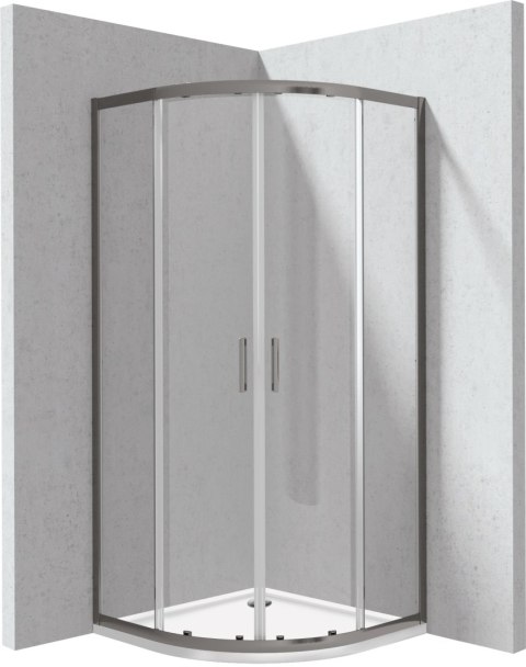 Deante Kabina prysznicowa z brodzikiem półokrągła - 80x80 cm