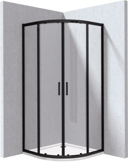 Deante Kabina prysznicowa z brodzikiem półokrągła - 80x80 cm