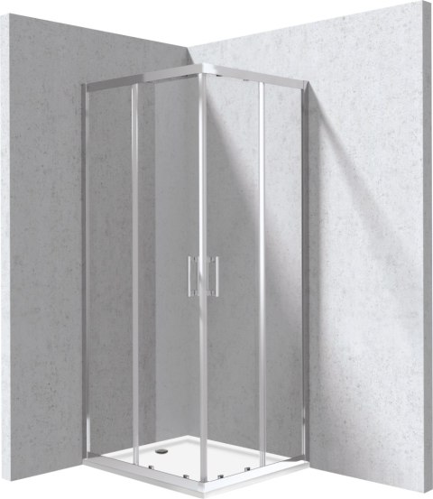 Deante Kabina prysznicowa z brodzikiem prostokątna - 80x90 cm