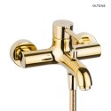 Molle Oltens Molle bateria wannowo-prysznicowa ścienna złoty połysk 34000800 Molle Oltens Molle bateria wannowo-prysznicowa ścienna złoty połysk 34000800