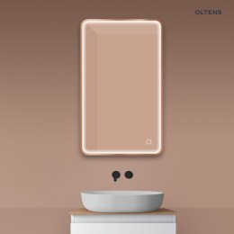 Nordlis Oltens Nordlis lustro 60x100 cm prostokątne z oświetleniem z przodu z matą grzewczą miedź szczotkowana 64117610