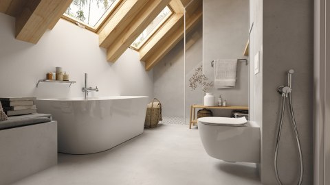 Deante Miska WC z deską bezkołnierzowa