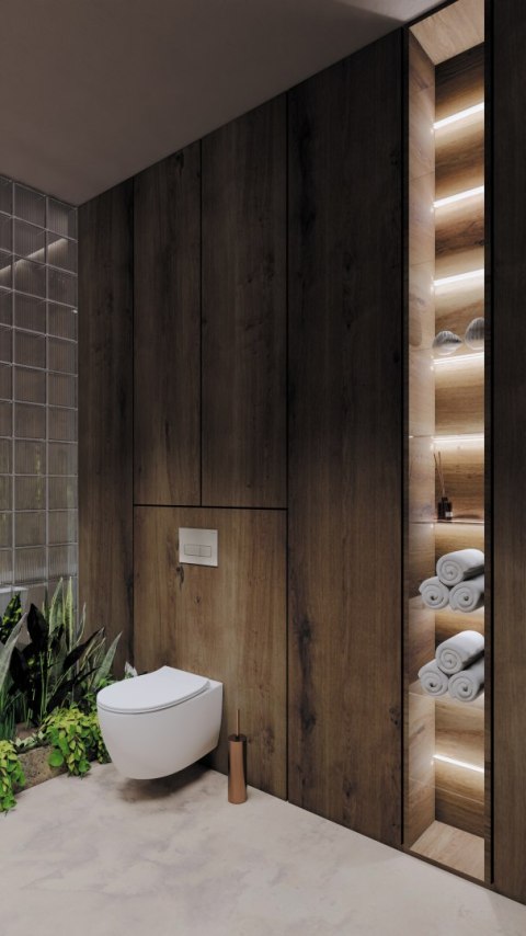 Deante Miska WC z deską bezkołnierzowa