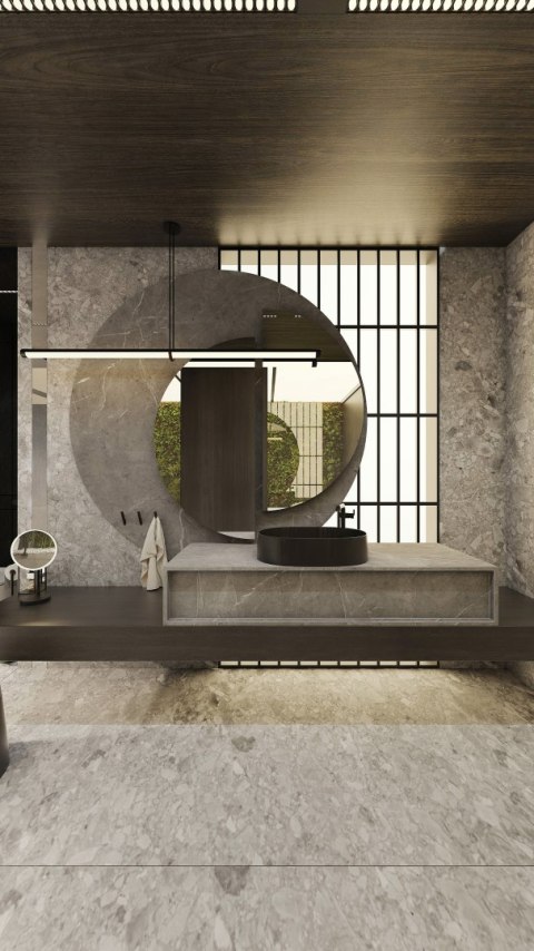 Deante Umywalka granitowa nablatowa