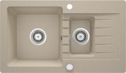 Deante Zlewozmywak granitowy 1.5-komorowy z ociekaczem