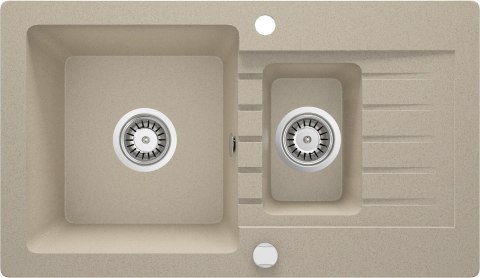 Deante Zlewozmywak granitowy 1.5-komorowy z ociekaczem