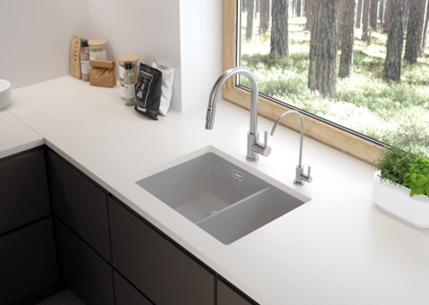 Deante Zlewozmywak granitowy 1.5-komorowy