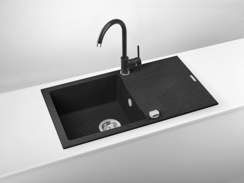 Deante Zlewozmywak granitowy 1-komorowy z ociekaczem