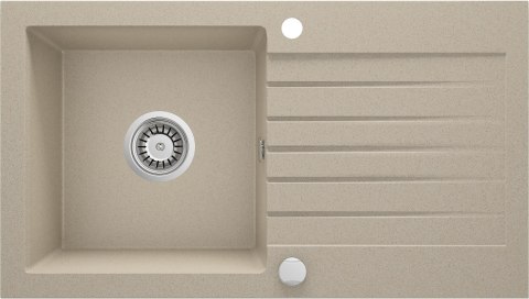 Deante Zlewozmywak granitowy 1-komorowy z ociekaczem