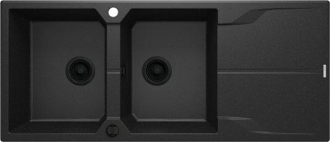 Deante Zlewozmywak granitowy 2-komorowy z ociekaczem