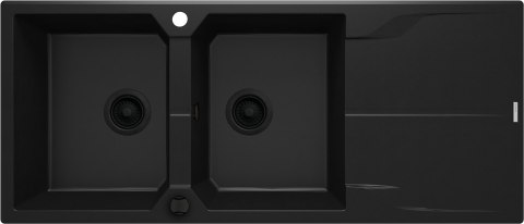 Deante Zlewozmywak granitowy 2-komorowy z ociekaczem