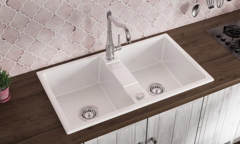 Deante Zlewozmywak granitowy 2-komorowy