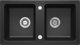 Deante Zlewozmywak granitowy 2-komorowy