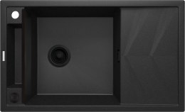 Deante Zlewozmywak granitowy magnetyczny 1-komorowy z ociekaczem