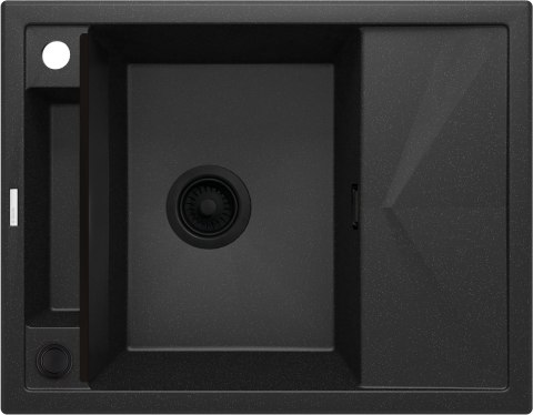 Deante Zlewozmywak granitowy magnetyczny 1-komorowy z ociekaczem