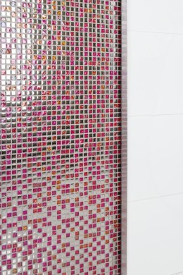 Funk srebrno-pomarańczowa MS.28 30x30 - Ścienna - Połysk