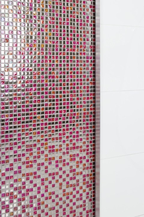 Funk srebrno-pomarańczowa MS.28 30x30 - Ścienna - Połysk