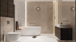 Deante Bateria wannowa podtynkowa z zestawem prysznicowym