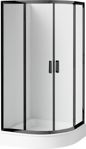 Deante Kabina prysznicowa z brodzikiem półokrągła 80 cm