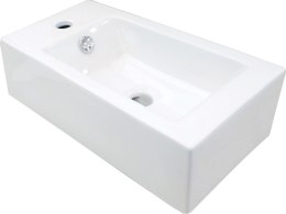 Deante Umywalka ceramiczna nablatowa lewa