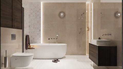 Deante Umywalka granitowa nablatowa