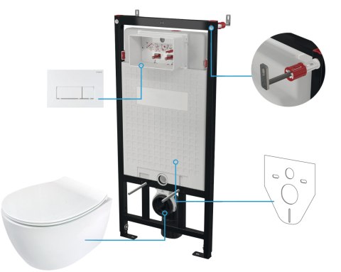 Deante Zestaw WC podtynkowy 6 w 1