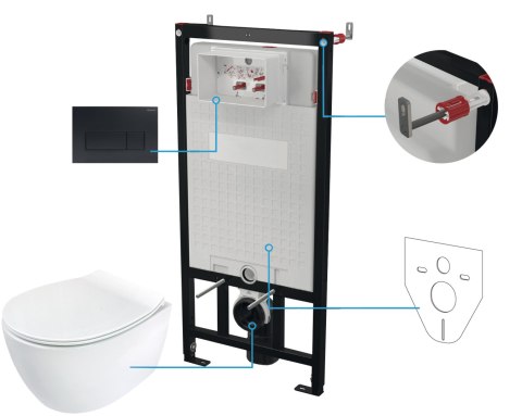 Deante Zestaw WC podtynkowy 6 w 1