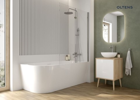 Etne Oltens Etne umywalka 40x33 cm nablatowa owalna z powłoką SmartClean biała 40813000