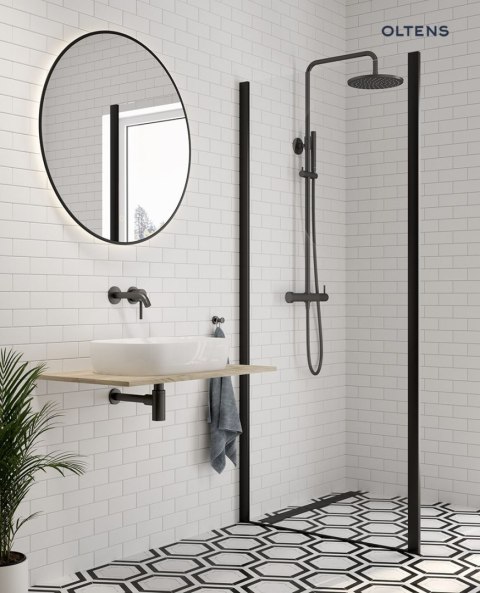 Hervik Oltens Hervik syfon umywalkowy mosiężny okrągły grafit 02602400