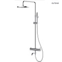 Molle Oltens Molle Numa zestaw wannowo-prysznicowy ścienny z deszczownicą nikiel 36506910