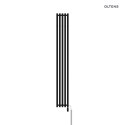 Stang (s) Oltens Stang S (e) grzejnik łazienkowy 180x23 cm czarny mat 55126300
