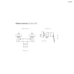 Vernal Oltens Vernal bateria prysznicowa ścienna chrom 33004100