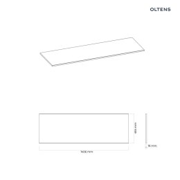 Vernal Oltens Vernal blat 140 cm naszafkowy slim dąb 63022060