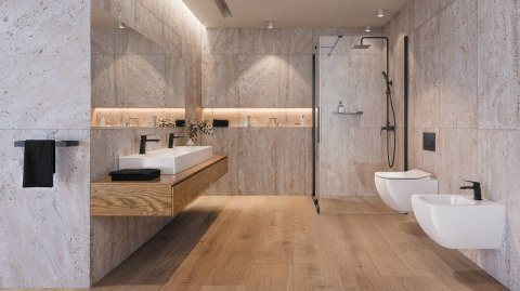 Deante Deszczownica z baterią prysznicową