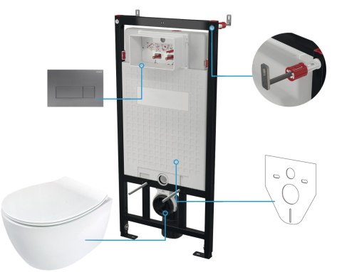 Deante Zestaw WC podtynkowy 6 w 1