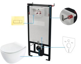 Deante Zestaw WC podtynkowy 6 w 1