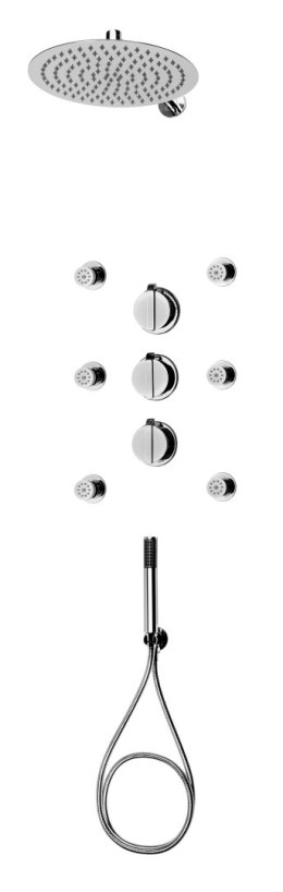 Deante Zestaw prysznicowy podtynkowy z baterią termostatyczną