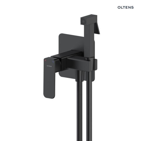 Hadsel Oltens Hadsel bateria bidetowa podtynkowa komplet czarny mat 31101300
