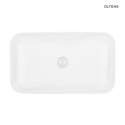 Hadsel Oltens Hadsel umywalka 61x35 cm nablatowa prostokątna biała 40326000