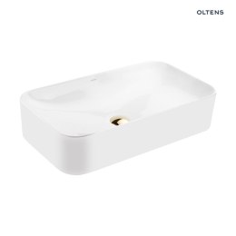 Hadsel Oltens Hadsel umywalka 61x35 cm nablatowa prostokątna biała 40326000