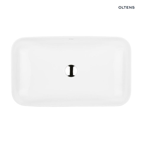 Hadsel Oltens Hadsel umywalka 61x35 cm nablatowa prostokątna biała 40326000
