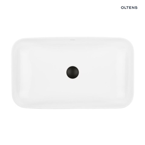 Hadsel Oltens Hadsel umywalka 61x35 cm nablatowa prostokątna biała 40326000